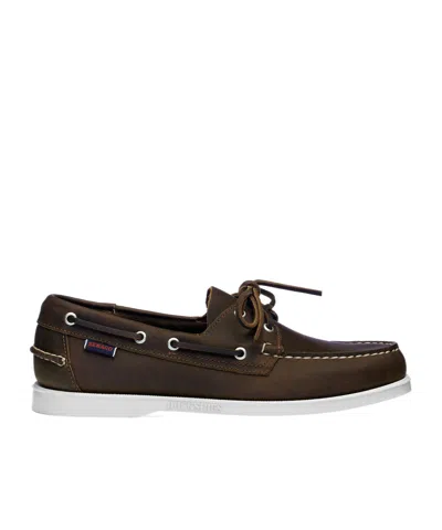 Sebago Docksides Portland Lace-up Loafers In Black