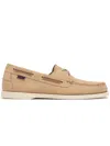 Sebago Dockside Portland Nubuck Loafers In Beige