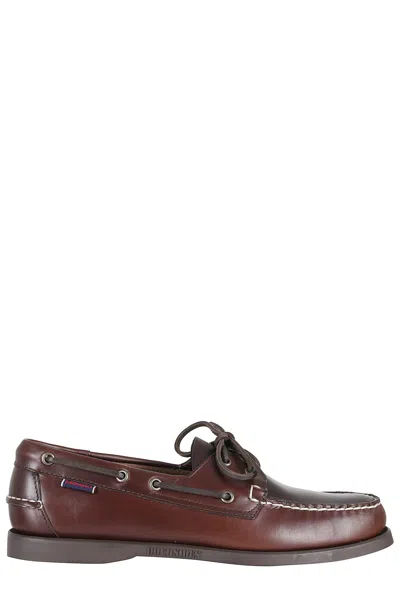 Sebago Docksides Portland Waxed In Brown