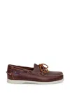 Sebago Brown Leather Docksides Portland Loafers In Brown