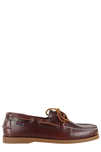 Sebago Docksides Portland Waxed In O Brown Honey