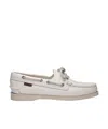 Sebago Docksides Portland Boat Shoes In White