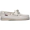 Sebago Dockside Portland Boat Shoes In White