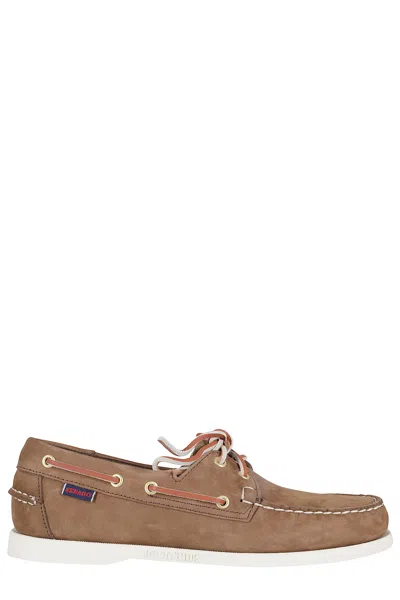 Sebago Docksides Pportland Nubuck In Brown
