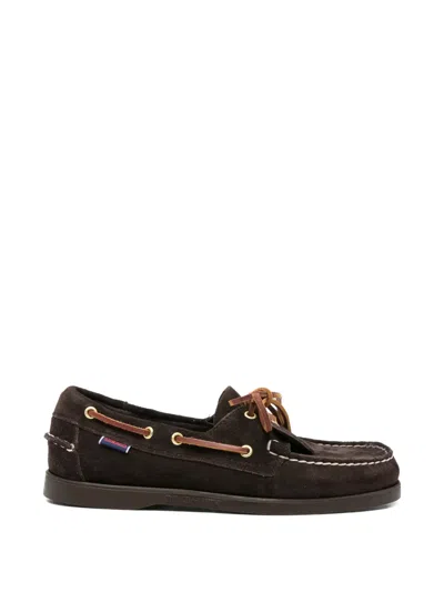 Sebago Docksides Suede Boat Shoes In Brown