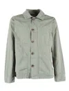 Sebago Dorr Lightweight Herringbone Jacket In Green