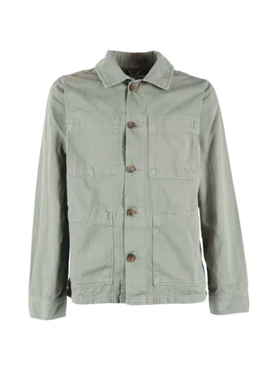 Sebago Dorr Herringbone Jacket In Green