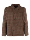 Sebago Houndstooth Button-fastening Jacket In Multi