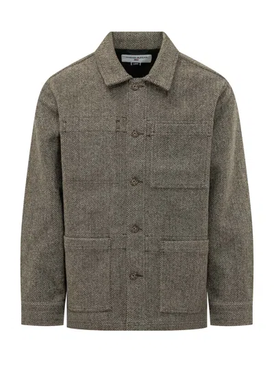 Sebago Dorr Wool Herringbone Overshirt In Multi