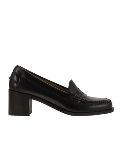 Sebago Egle Square Toe Loafers In Black