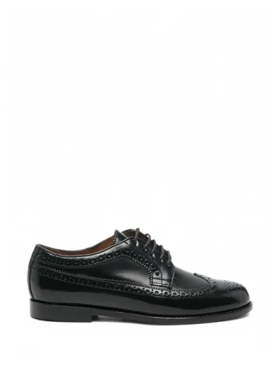 Sebago Evelyn Brogue Leather Shoes In Black
