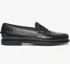 Sebago Moccasin With Hand-sewn Vamp And Rock-inspired Accents In Black