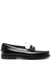 Sebago Classic Dan Smooth Leather Loafers In Black