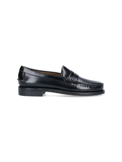 Sebago Flat Shoes In Black