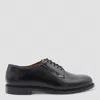 Sebago Black Milton Gyw Derby Shoes In Leather In Black