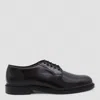 Sebago Black Milton Gyw Derby Shoes In Leather In Black