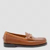 Sebago Round Toe Loafers Gold Tone Hardware In Brown