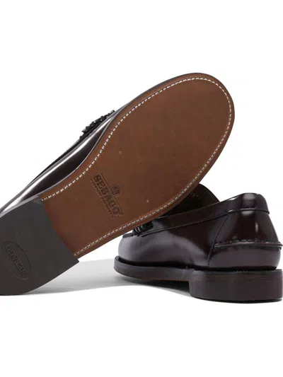 Sebago Flat Shoes In Brown Burgundy