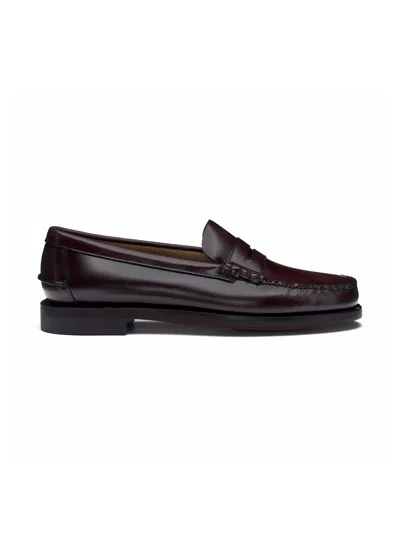 Sebago Flat Shoes In Burgundy