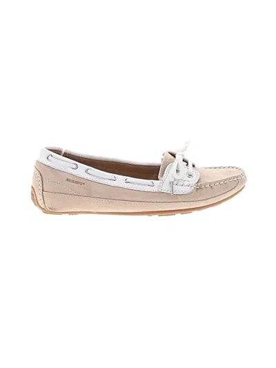 Pre-owned Sebago Flats In Ivory