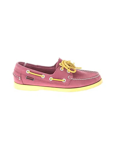 Pre-owned Sebago Flats In Pink