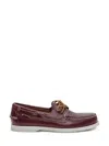 Sebago Waxed Portland Boat Shoes Moccassin In Brown