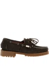 Sebago Fringed Boat Shoes In Animal Print