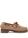 Sebago Fringed Tie Loafers In Neutral