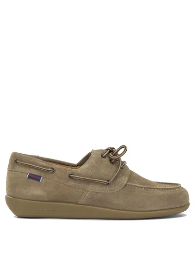Sebago "gary Jobson Suede" Lace Up Loafers In Brown