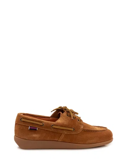 Sebago Gary Jobson Suede Loafers In Brown Chatay