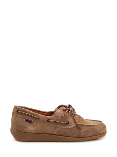 Sebago Gary Jobson Suede Loafers In Grey Taupe