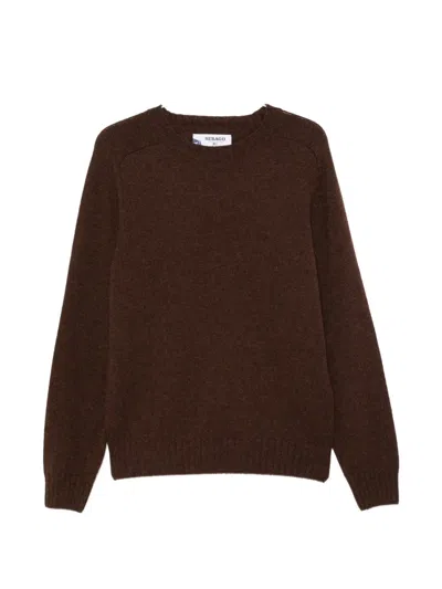 Sebago Gilead Crew-neck Wool Sweater In Brown