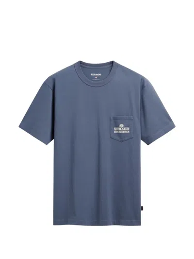 Sebago Graphic-print T-shirt In Blue