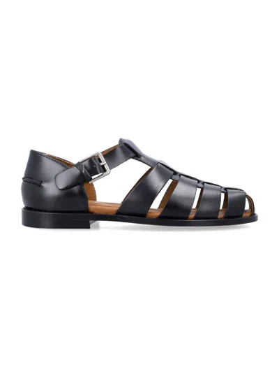 Sebago Gurkha Tale Summer Sandals In Black