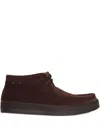 Sebago Harper Mid Creato In Pelle Idrorepellente Laced Shoe In Brown