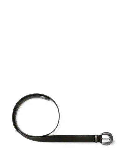 Sebago Hollis Buckle Leather Belt In Black