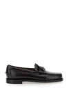 Sebago 'dan' Bordeaux Loafers With Stud Embellishment On The Front In Patent Leather Woman In Bordeaux