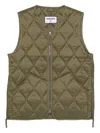 Sebago Quilted Zip-front Vest In Neutral