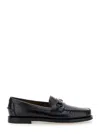 SEBAGO JOE BLACK PULL-ON LOAFERS WITH HORSEBIT DETAIL IN LEATHER MAN