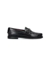 Sebago Horsebit-detail Leather Loafers In Black