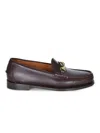 Sebago Joe Modena Bordeaux Pull-on Loafers With Horsebit Detail In Leather Woman In Black