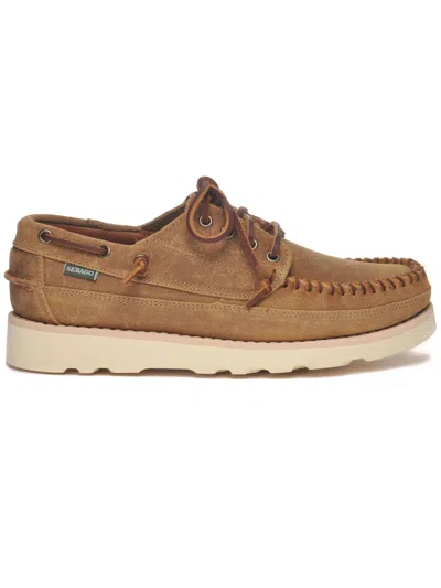 Sebago Keuka Oil Boat Shoes In Brown