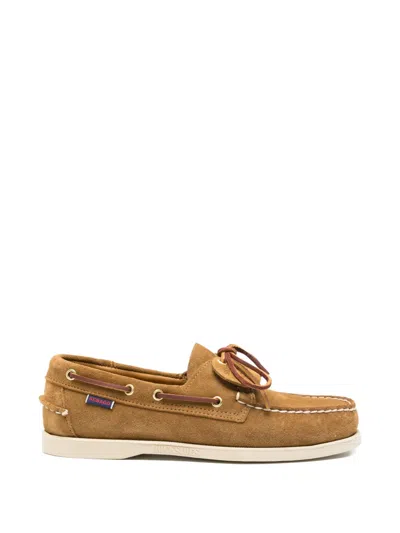 Sebago Lace-up Boat Shoes In Brown