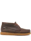 Sebago Leather Boat Shoes In Brown