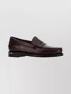 Sebago Leather Dan El Paso Loafers With Penny Strap In Brown