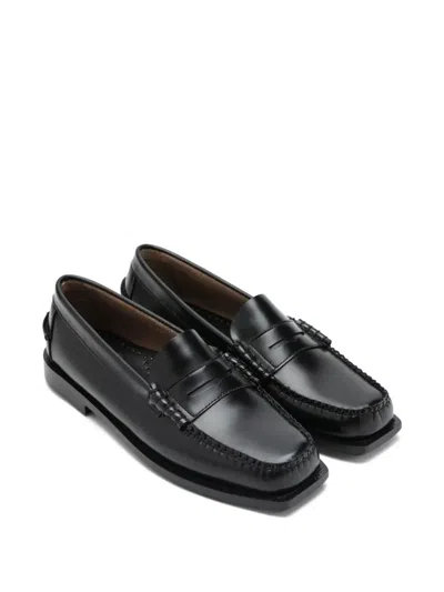 Sebago Leather Loafers In Black