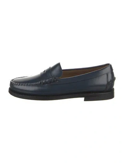 Pre-owned Sebago Leather Loafers In Blue