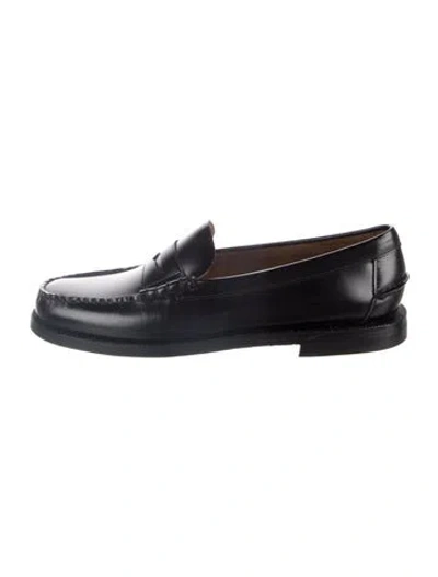 Pre-owned Sebago Leather Loafers In Blue