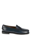 Sebago Dan Pigment Brilliant Blue Leather Loafers In Blue