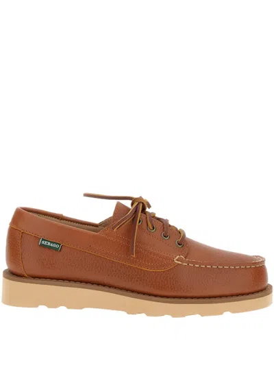 Sebago Leather Loafers In Brown